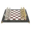 Шахматы "Восточные" доска 40х40 см лемезит мрамор фигуры металл фото 2 — 