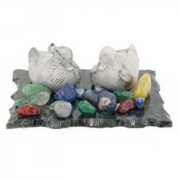 Сувенир из мрамолита &quot;Уточки&quot; — 