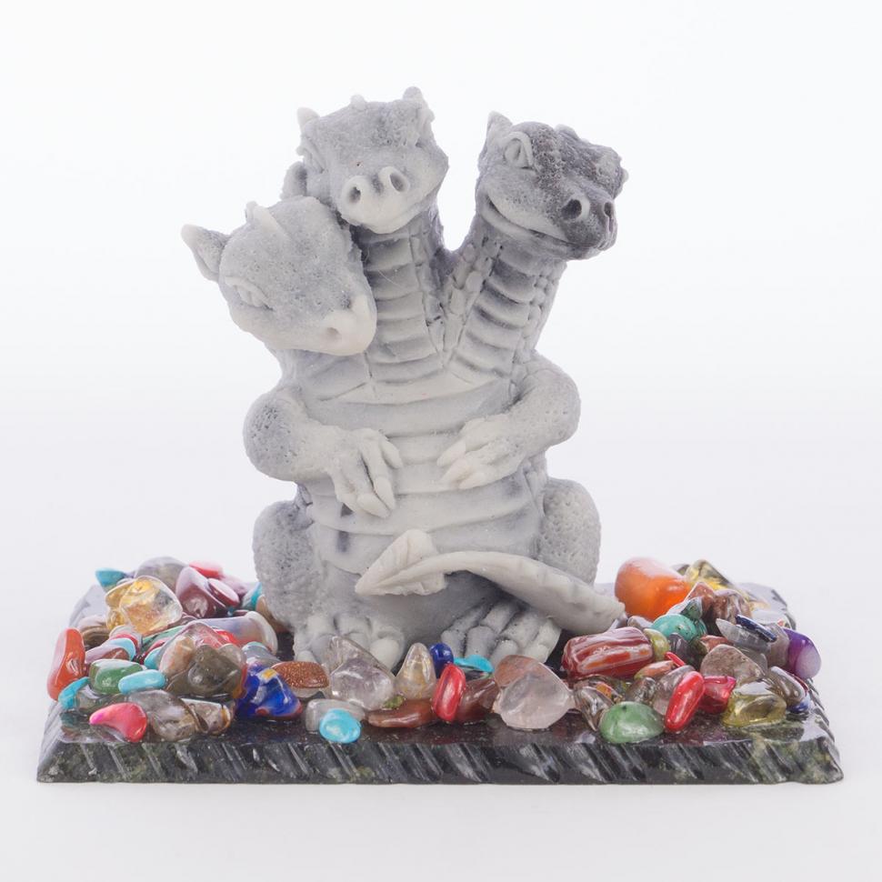 Сувенир "Змей Горыныч" из мрамолита фото 1 — 