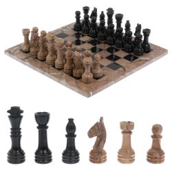 Шахматы &quot;Виктория&quot;  из мрамора 30х30 см — 