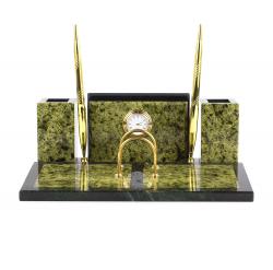 Письменный набор &quot;Советник&quot; из змеевика — 