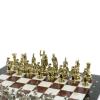 Шахматы сувенирные "Древний Рим" из камня мрамор и лемезит 44х44 см фото 3 — 