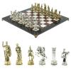 Шахматы сувенирные "Древний Рим" из камня мрамор и лемезит 44х44 см фото 1 — 