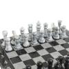 Шахматы с гравировкой "Турнирные" доска 36х36 см змеевик мрамор фото 3 — 