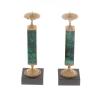 Подсвечники из малахита с бронзой пара фото 3 — 