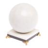 Шар на подставке из белого мрамора 11 см фото 2 — 