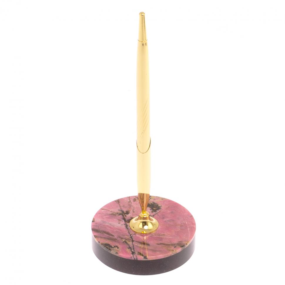 Подставка под ручку из родонита 8х8х21 см фото 1 — 