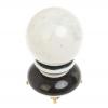 Шар "Антистресс" из белого мрамора 10,5 см на подставке фото 2 — 