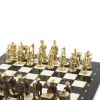 Шахматы сувенирные "Железнодорожники" бронза мрамор 40х40 см фото 4 — 