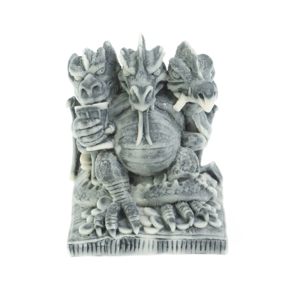 Статуэтка "Змей-Горыныч в кресле (шарж)" из мраморной крошки фото 1 — 