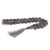 Четки из серого обсидиана 33 бусины круглые фото 2 — 