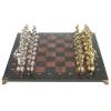 Шахматы "Восточные" доска 40х40 см лемезит змеевик фигуры металл фото 2 — 