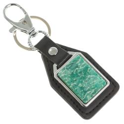Брелок для ключей с накладкой из амазонита — 