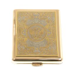 Портсигар с гравюрой &quot;Герб Российской Федерации&quot; Златоуст — 