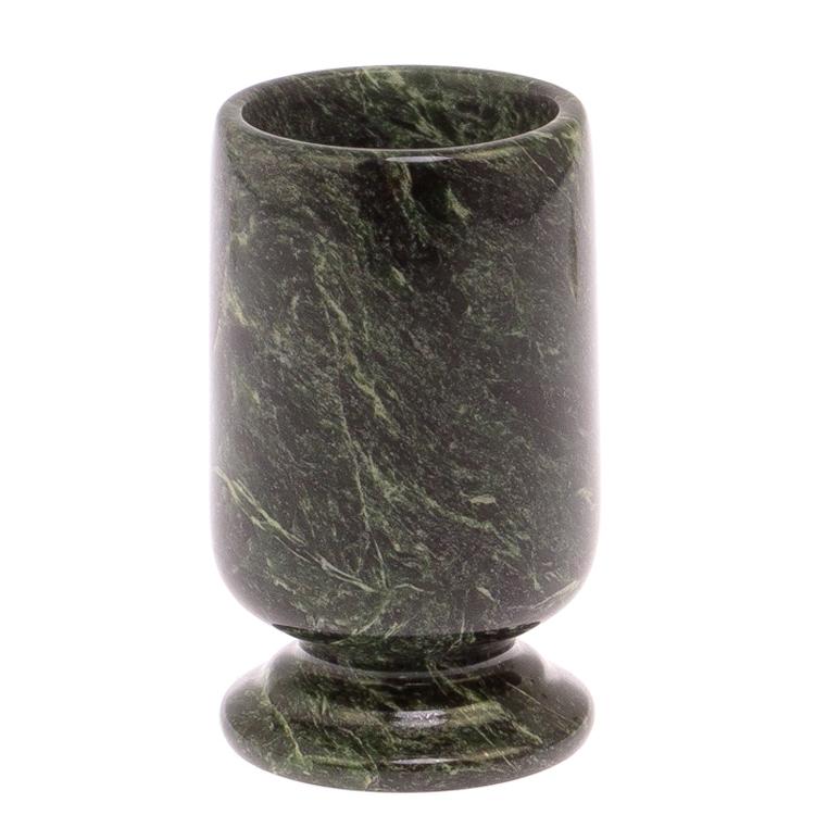 Карандашница из змеевика 6,5х6,5х11,5 см фото 1 — 