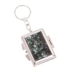 Складное зеркало брелок из серафинита прямоугольное — 