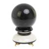 Шар "Антистресс" из черного мрамора 10,5 см на подставке фото 1 — 