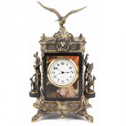 Каминные часы из яшмы &quot;Охота&quot; — 