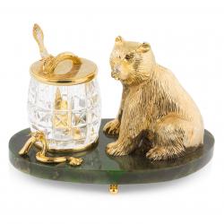 Медовница из нефрита &quot;Медведь&quot; — 