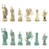 Шахматы "Древний Рим" фигуры бронза / патина 44х44 см мрамор змеевик фото 6 — 