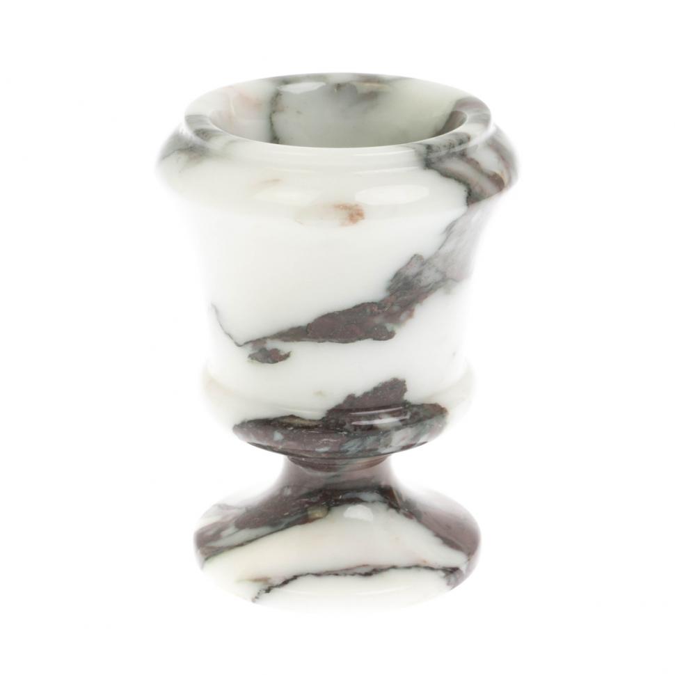 Карандашница из мрамора 7,5х7,5х9,5 см фото 1 — 