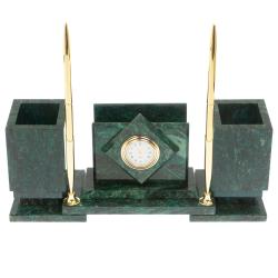 Настольный набор &quot;Офисный&quot; змеевик — 