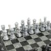 Шахматы с гравировкой "Турнирные" доска 36х36 см мрамор змеевик фото 3 — 