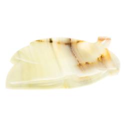 Пепельница &quot;Лист&quot; из оникса 15х10,5х1,5 см (4) — 