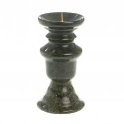 Подсвечник круглый малый змеевик — 