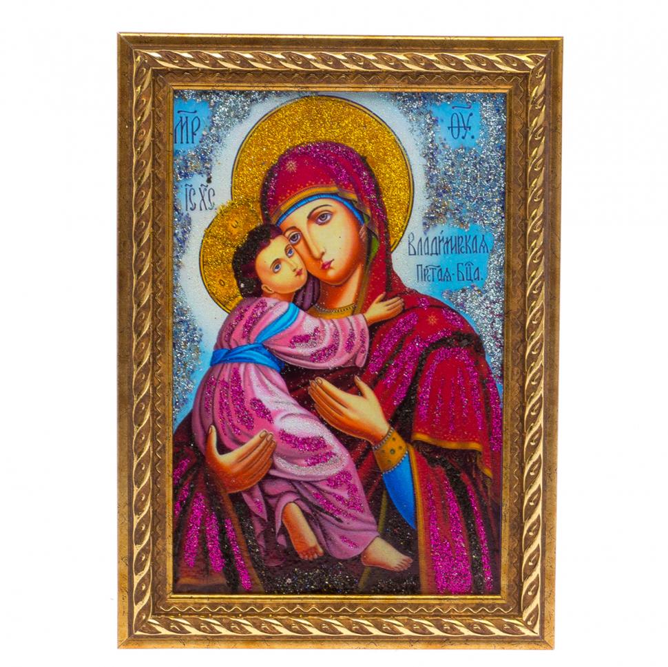 Икона "Владимирская" рамка багет 13х18 см фото 1 — 