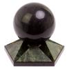 Шар 12,5 см на подставке из змеевика и долерита фото 2 — 