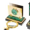 Настольный прибор "Орел" из малахита Златоуст фото 7 — 