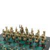 Шахматы "Древний Рим" фигуры бронза / патина 44х44 см змеевик фото 3 — 