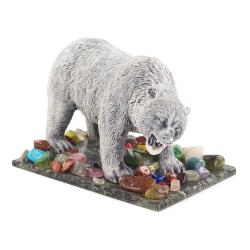 Сувенир &quot;Медведь рычит&quot; из мрамолита — 