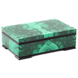 Малахитовая шкатулка &quot;Классическая&quot; 14х9х4,5 см — 