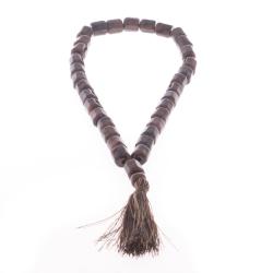 Четки из коричневого обсидиана 33 бусины цилиндр — 