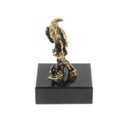 Статуэтка &quot;Орел&quot; из бронзы и долерита 3,5х3,5х5 см — 