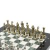 Шахматы подарочные "Афина" 32х32 см из змеевика и мрамора фото 3 — 