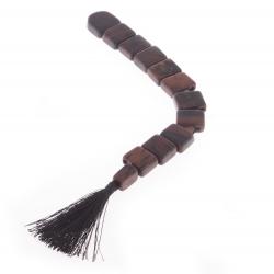 Четки из коричневого обсидиана перекидные 12 зерен — 