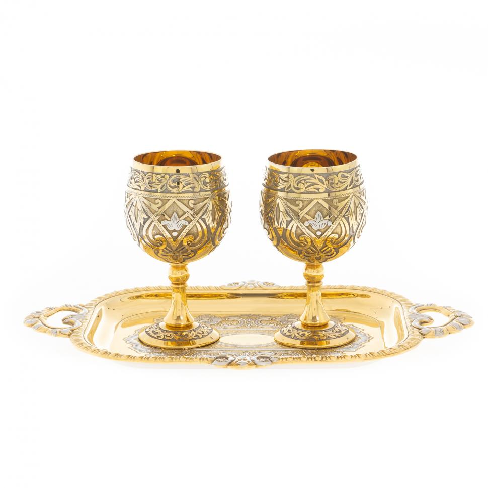 Набор рюмки на подносе "Коньячные" 50 мл Златоуст фото 1 — 