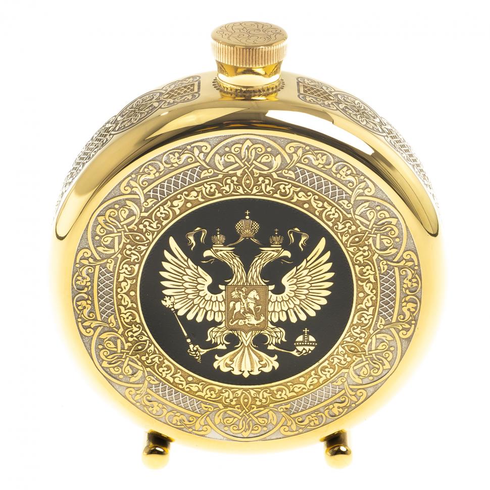 Фляжка "Герб РФ" Златоуст фото 1 — 