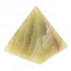 Пирамида из камня оникс зелено-коричневый 7,5х7,5х8 см (3) фото 3 — 