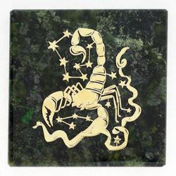 Магнит знак зодиака &quot;Скорпион&quot; змеевик — 