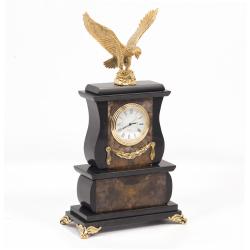 Настольные часы «Орел» камень агат бронза — 