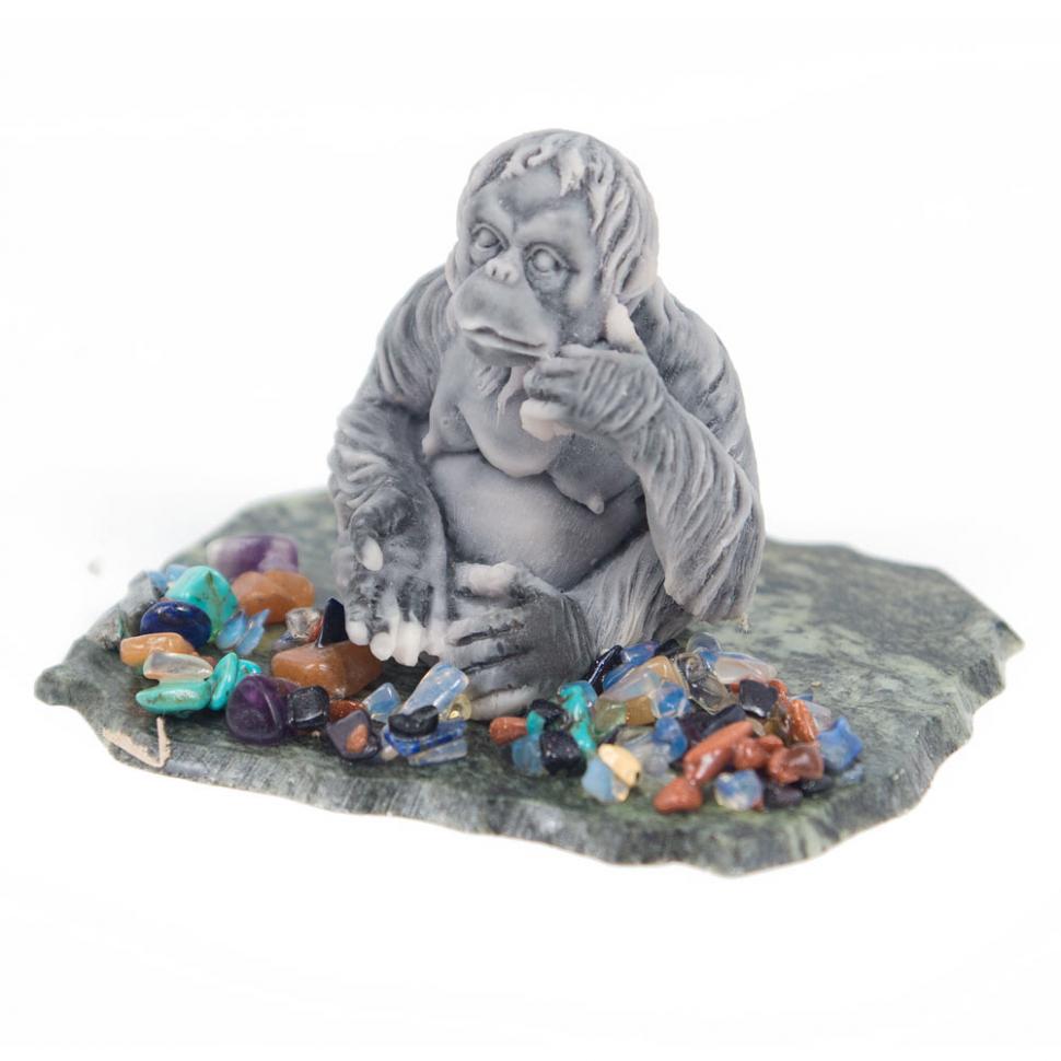 Сувенир из мрамолита "Обезьяна" фото 1 — 