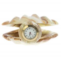 Часы «Ракушка» из оникса 10×10×5,5 см (3) — 