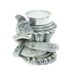 Подсвечник &quot;Змей&quot; из мраморной крошки — 