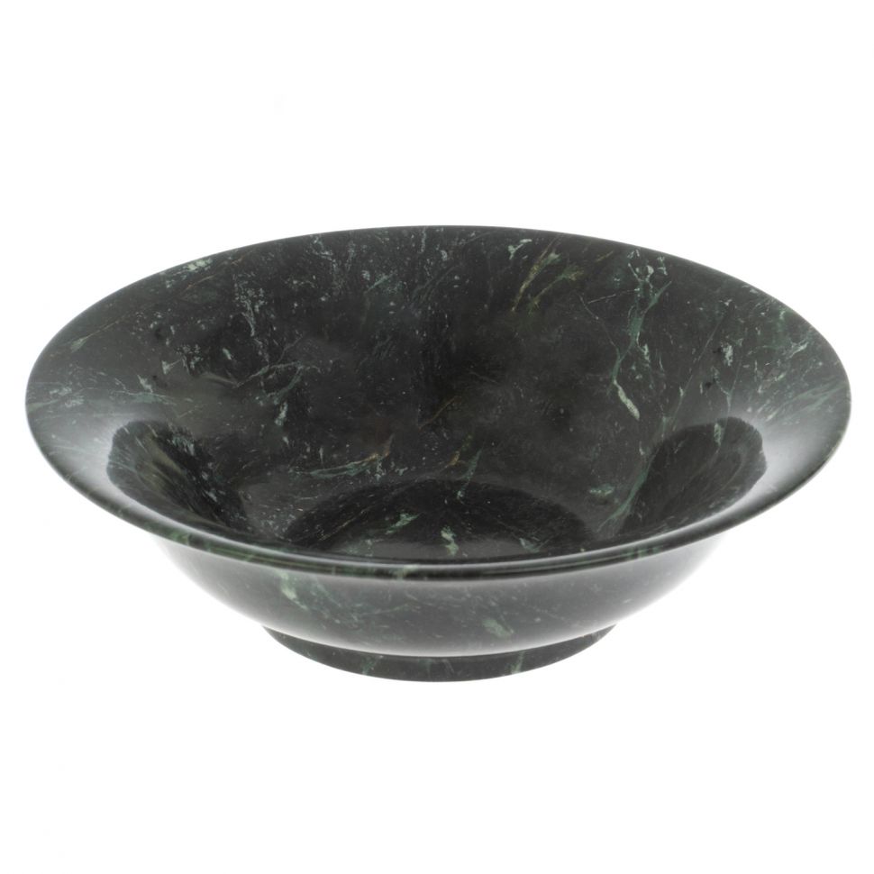 Тарелка из камня шабровский змеевик 16х16х4,5 см фото 1 — 