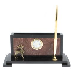 Визитница с оленем из лемезита и долерита — 