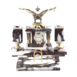 Письменный набор из мрамора и бронзы &quot;Двуглавый орел&quot; — 